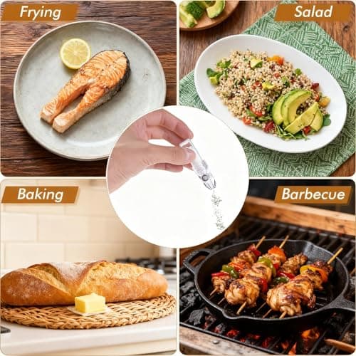 4-Pack Mini Salt and Pepper Shakers Spice Storage - Travel Salt and Pepper Shakers Mini for Outdoor and Traveling - Portable Spice Dispenser 6