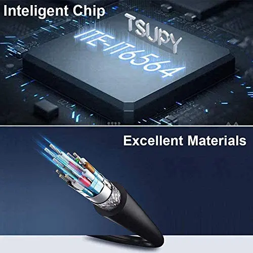 USB Hub 3.0 Splitter, TSUPY USB 3.0 Hub Multi USB Adapter Port Expander with 4ft Cable, SD/TF Card Reader & 3 USB 3.0 Ports Compatible for PC, Laptops, Surface Pro, MacBook, iMac Pro 9