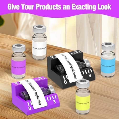 2 Pack Vial Label Applicator for 3ml Vial – Easy & Precise Sticker Alignment Tool for Vial Labeling – Time-Saving Labeling Assistant for Labs & Home Organization (3ml) 6