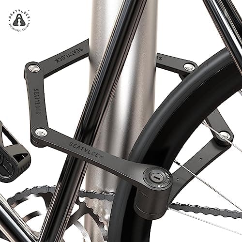 Seatylock FoldyLock Compact Folding Bike Lock - Award Winning Patented Lightweight High Security Bicycle Lock - Heavy Duty Anti Theft Smart Secure Guard with Keys & Case for Bikes or Scooters 7