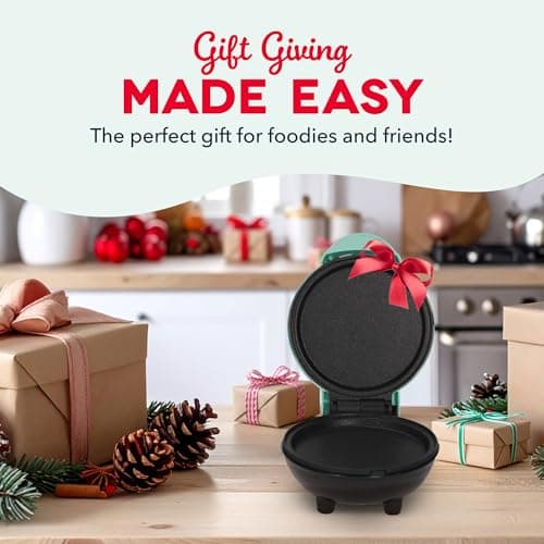 Dash Mini Maker Griddle - Compact Griddle for Creative Homemade Treats - Nonstick Surface, Quick Heat-Up System & Space-Saving Design - Black 6
