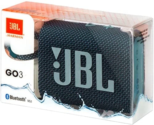 JBL Go 3 - Portable Bluetooth Speaker, Built-in Battery, Waterproof and Dustproof Feature JBLGO3BLUAM, Bonus Keychain LED Included - Blue 8