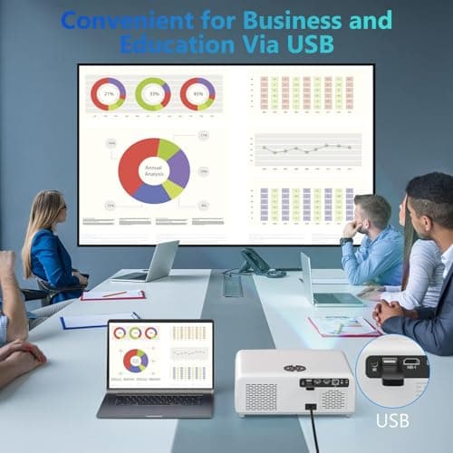 Auto Focus & Auto Keystone 4K Outdoor Projector with WiFi and Bluetooth,Movie Projector, 50% Zoom & 30W Speaker,Dust-Proof,Home Theater Projector 4K+ for Phone/TV Stick/PC 7