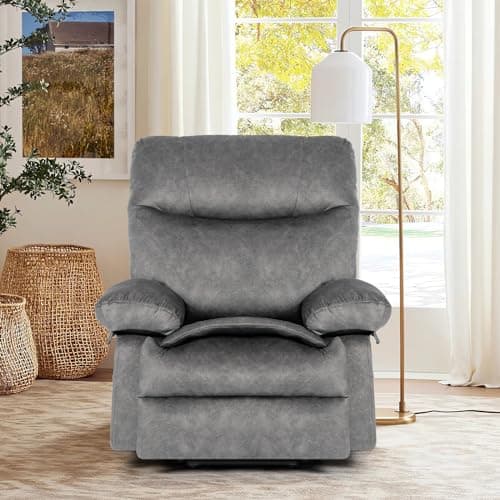 JAKOP Modern Flannel Electric Power Lift Chair, Recliner Massage Chair, Adjustable Furniture for Back, Legs w/ 3 Positions, USB Port, Heat 8