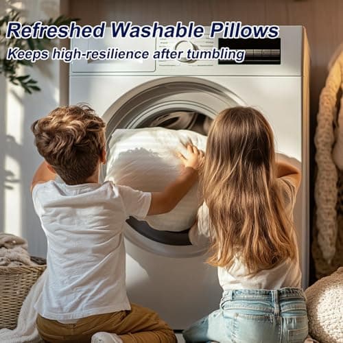 Favocama Bed Pillows Queen Size Set of 2 Hotel Collection Bed Pillow for Sleeping Queen Pillows 2 Pack for Back, Stomach or Side Sleepers Soft and Supportive Washable Pillows for Bedroom 7