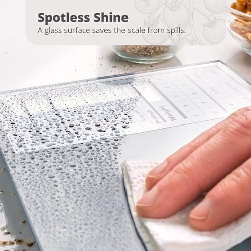 Greater Goods Nutrition Food Scale for Meal Planning and Portion Control with Food Code Booklet & App (Non-Connected, Non-Backlit Model) 7