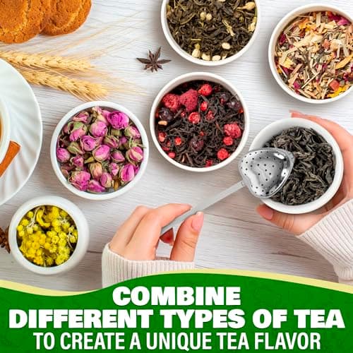 10 Pcs Heart Tea Infuser for Loose Leaf Tea Steeper – Rust-Resistant Stainless Steel Strainers with Secure Clasp, Easy Brewing Design, Keeps Loose Leaves Contained | Suitable for Parties & Gifting 7
