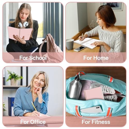 Undated Weekly Planner- Weekly Goals Notebook, A5 To Do List Planner, Habit Tracker Journal with Spiral Binding, 5.7 x 8.0 inches 5