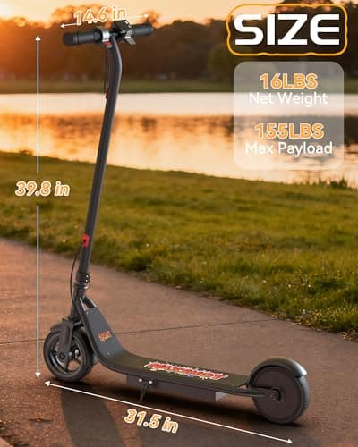 MAXSHOT Electric Scooter Adults & Big Kids, Top Speed 9/16/19/22MPH, 10/12/16/21/50Miles Range, 6.5"/8.5"/14" Tires Folding Commuter Escooter with Dual Suspension for Commuting, APP Control 7
