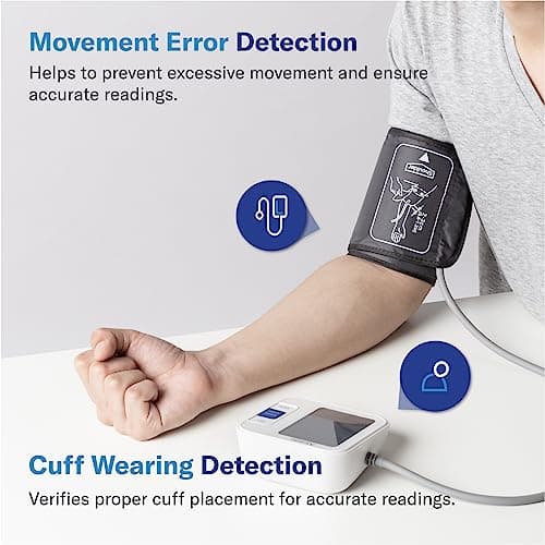 Alcedo Blood Pressure Monitor for Home Use, Automatic Digital BP Machine with Large Cuff for Upper Arm, LCD Screen, 2x120 Memory, Talking Function 7