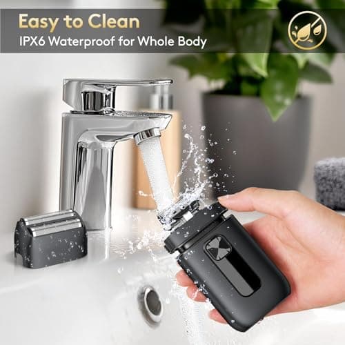 Brightup Electric Foil Shavers for Men - Smooth & Close Electric Razor for Men with Pop Up Trimmer - Wet Dry Shaving/Travel Lock/LED Display/IPX6 Waterproof 7