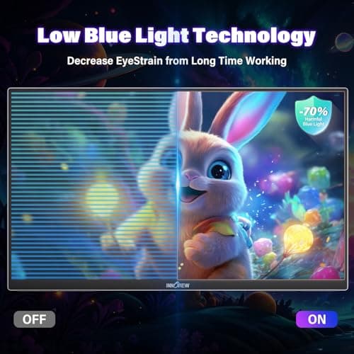 InnoView 23.8 Inch 2K 100Hz Large Portable Monitor ∆E<2 100% sRGB Fast IPS Portable Gaming Monitor QHD w/180° Adjustable Stand USB-C HDMI Laptop Monitor for PS5/4 Desktop MacBook Switch Xbox 2560X1440 4