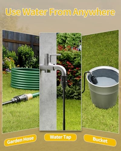 Cordless Pressure Washer Battery Powered; 1100PSI 2.4 GPM Portable Cordless Power Washer with 6-in-1 Nozzle, Foam Cannon, 21V Battery&Charger; Handheld Battery Pressure Washer for Home, Car (AX-2) 5