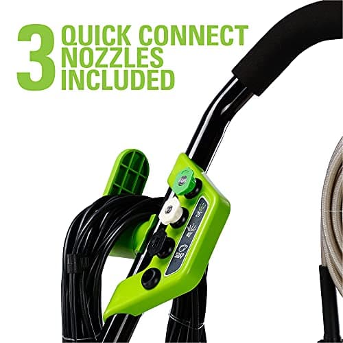 Greenworks 2000 Max PSI @ 1.1 GPM (13 Amp) Electric Pressure Washer (Black Frame) PWMA Certified, Green 9