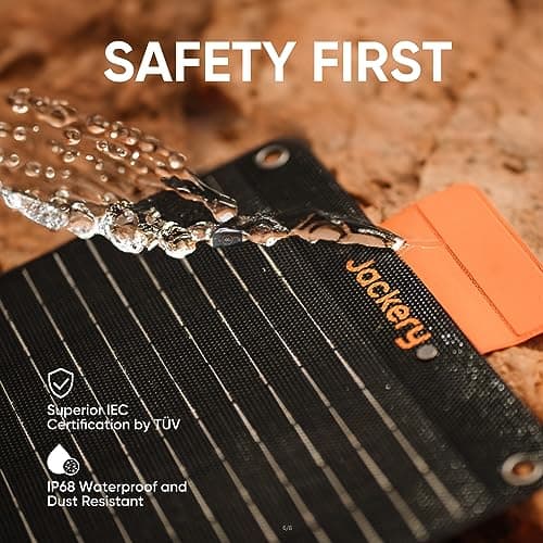 Jackery Solar Generator 300 Plus Portable Power Station with 40W Book-sized Solar Panel, 288Wh Backup LiFePO4 Battery, 300W AC Outlet, Only 5KG for RV, Outdoors, Camping, Traveling, and Emergencies 5