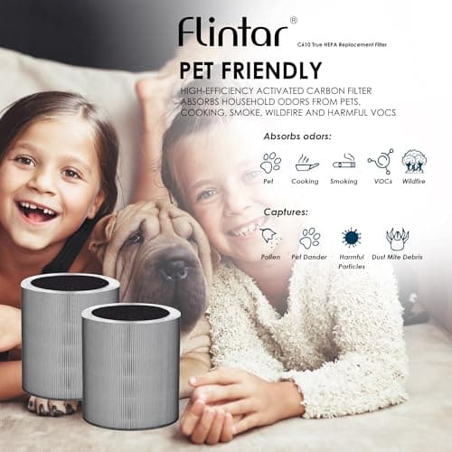 Flintar C610 Replacement Filter Z, Made in Taiwan, Compatible with Winix C610 Air Purifier, 1712-0121-00, 3-in-1 H13 True HEPA with Activated Carbon and Pre-Filter, 2-Pack 5