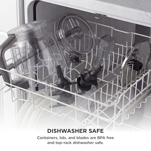 Ninja Food Processor, Professional Plus, 1000 Peak Watts, 4 Functions for Chopping, Slicing, Purees & Dough with 9-Cup Processor Bowl, 3 Blades, Food Chute & Pusher, Silver, BN601 10