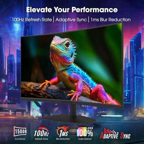 New! Sceptre Curved 24-inch Gaming Monitor 1ms 100Hz 1500R DisplayPort HDMI X2 Eye Care 100% sRGB Build-in Speakers, Machine Black 2026 (C248W-FW100T Series) 5