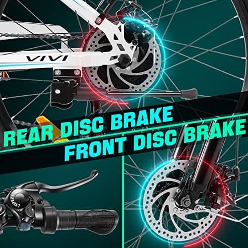 Vivi MT26GUL Electric Bike 26" Step Through Electric Bicycle with Removable 48V 374.4Wh Battery, 750W Peak Motor, 21.7Mph Top Speed, Up to 50 Miles, Cruise Control, 7 Speed, SGS Certified to UL2849 7