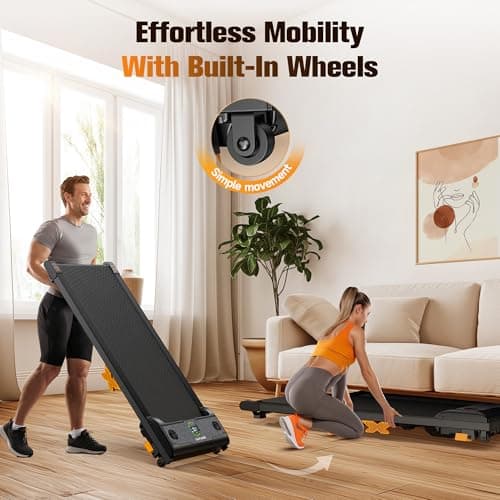Walking Pad, Under Desk Treadmill, 3 in 1 Portable Small Exercise Walking Treadmill for Home Office 6