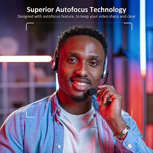 NexiGo N660P 1080P 60FPS Webcam with Software Control, Dual Microphone & Cover, Autofocus, HD USB Computer Web Camera, for OBS/Gaming/Zoom/Skype/FaceTime/Teams/Twitch 5