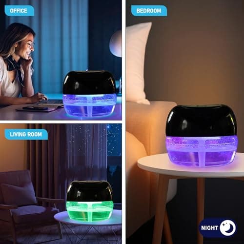 ap airpleasure Purifier Air Washer, Air Fresher Aroma Diffuser for Home, Office, Air Purifier with Night Light (Black) 8