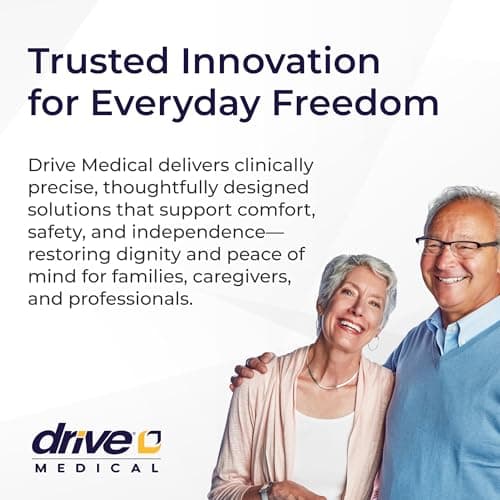 Drive Medical Lightweight Folding Transport Wheelchair - Reliable Mobility Support - Durable Steel Frame - Swing-Away Footrests - Compact Travel Design - Silver 8