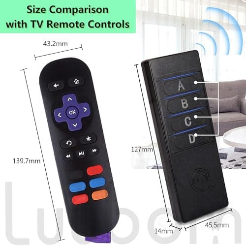 Luubom Key Finder 1 Transmitter 4 Receivers, 80dB+ Wireless Item Locator 164ft Range for Keys Remote Pet Collar Luggage, No App or Bluetooth, Easy for Elderly & Kids 5