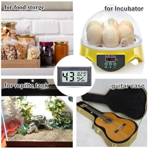 Goabroa Mini Hygrometer Thermometer Digital Indoor Humidity Gauge Monitor with Temperature Meter Sensor Fahrenheit (℉) 4