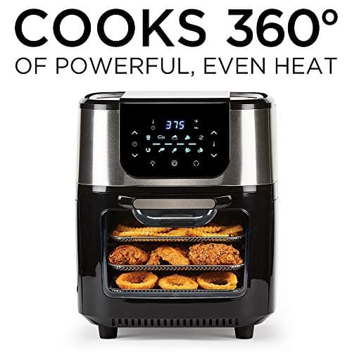 Emeril Everyday Emeril Lagasse AirFryer Pro with Rotisserie and Dehydrate, 6 Quart, Black and Stainless Finish 6