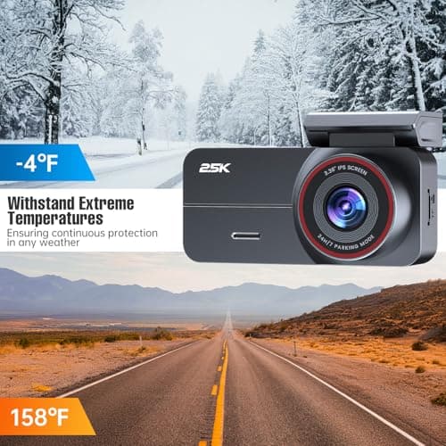 Dash Cam Front and Rear, 2.5K /1080P QHD Dual Dash Camera for Cars Tenebris Standard 8