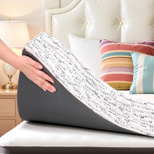 CHUN YI Queen Mattress Topper, 4 Inch Memory Foam Mattress Topper, Gel Infused Bed Topper with Removable Washable Cover, Soft Mattress Pad for Pressure Relief, CertiPUR-US Certified