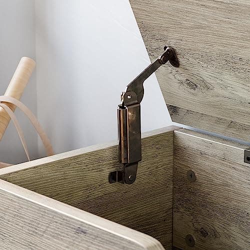 IRONCK Entryway Bench, Shoe Storage Bench with Flip Top Box and 2 Drawers, Shoe Rack with Removable Seat Cushion and Shoehorn for Entryway/Hallway(39.4in, Greige) 7