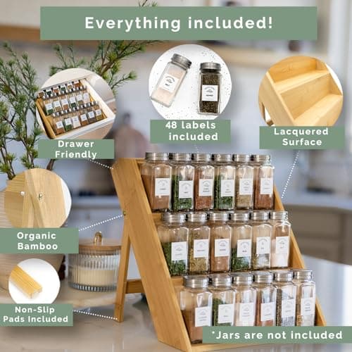 Fkprorjv Microwave Splatter Cover with Water Steamer, 12 inch Clear Plate Cover Food, Splatter Guard Microwave Lid for Oven, Kitchen Gadgets Accessories, Brown Wooden Spice Rack 6