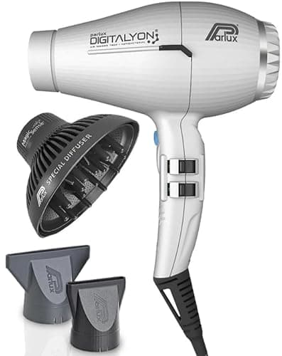 Parlux Digitalyon Hair Dryer with Magic Sense Diffuser - Silver