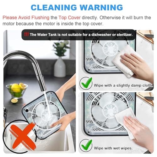 ap airpleasure Water-Based Air Purifier Air Washer, Air Revitalizer with Filter Net, Air Fresher with Warm Color LED Night Light, Small Air Cleaner for Home and Office, Aroma Diffuser for Smoke & Pet 10