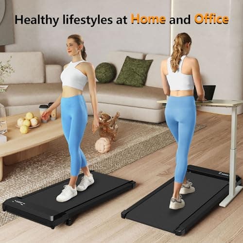 Walking Pad Treadmill with Incline,Under Desk Treadmill with Incline 2 in 1 for Walking and Jogging,2.5HP Compact Incline Walking Pad for Home Office with Remote Control 8