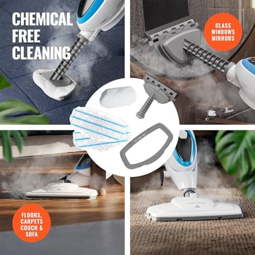 PurSteam 10-in-1 Steam Mop, Floor Steamer with Detachable Handheld Steam Cleaner for Tile, Hardwood Floors 5
