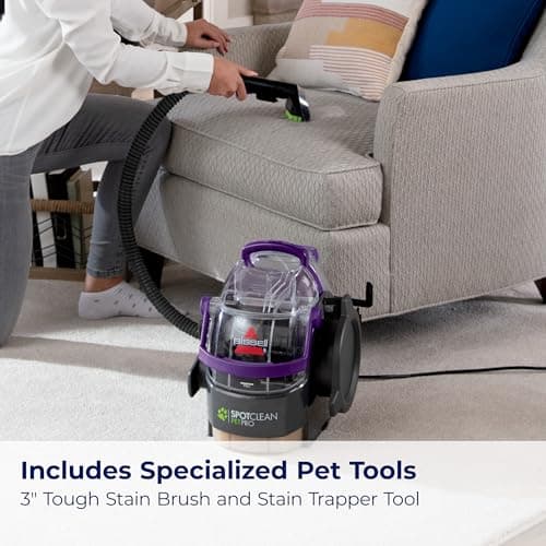 Bissell SpotClean Pet Pro Portable Carpet Cleaner, 2458 6