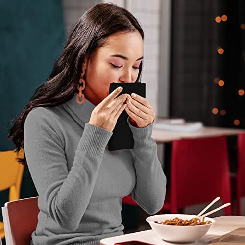 Utopia Kitchen Black Cloth Napkins [12 Pack, 18x18 Inch] Absorbent Cotton Blend Washable and Reusable for Dinner, Restaurant, Lunch, Wedding and Hotel 9