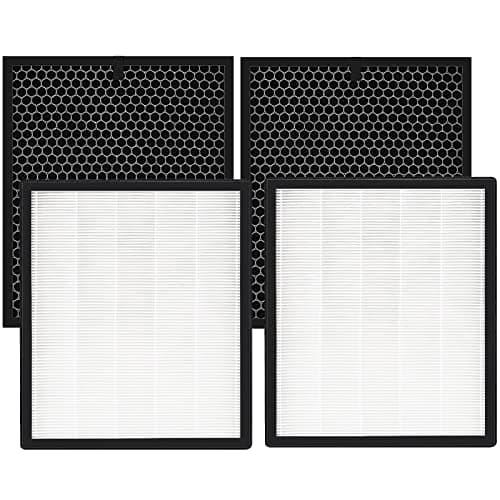 LV-PUR131 Replacement Filters Compatible with LEVOIT Air Purifier Models LV-PUR131s and LV-PUR13, LV-PUR131-RF, 2 Pack HEPA and Activated Carbon Filters