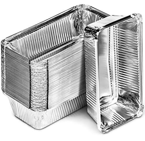 DecorRack 10 Bread Loaf Pans 8.5 x 4.5 Inch 2 Lb Aluminum Foil Pans Food Storage Container, For Cooking, Baking, Storing, Meal Prep Homemade Bread Pans (10 Pack)