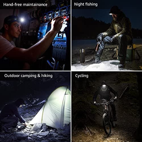Lepro HeadLamp, 2 Pack Super Bright LED Head lamp with 6 Lighting Modes, Waterproof, Battery Powered LED Lightweight Headlight for Cycling Running Camping for Kids Adults 9