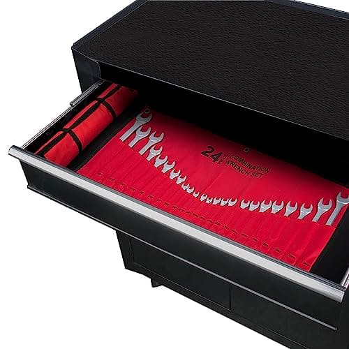 24-Piece All-Purpose Master Combination Wrench Set with Roll-up Pouch | SAE 1/4” to 1”, Metric 8mm to 24mm | Perfect for General Household, Garage, Auto Repairs, Car, Truck, Boat, and Travel Emergency 7