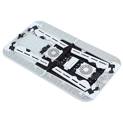 Laptop Table Stand for Bed, Portable Adjustable Lap Desk with Cooling Fan for Couch and Sofa 5
