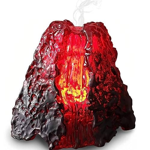 Volcano Ultrasonic Essential Oil Aromatherapy Diffuser Gifts for Boys Girls Women Men Kids Home Room Decor Living Room Office Night Light for Bedroom