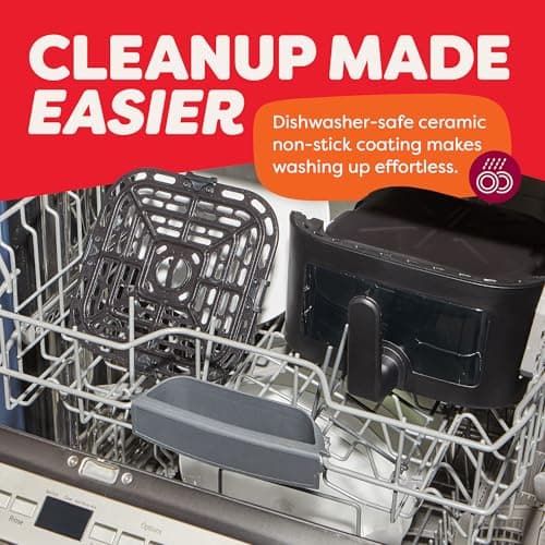 Instant Pot 4Qt Vortex 6-in-1 Mini Air Fryer, Custom Program Options, Air Fry, Broil, Roast, Dehydrate, Bake, Reheat, Black, 4 Quarts 7