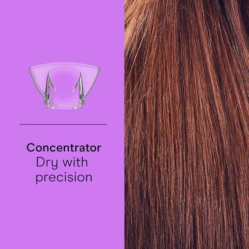 Conair Double Ceramic Hair Dryer, 1875W Blow Dryer with Diffuser and Concentrator, Ionic Conditioning, 3 Heat & 2 Speed Settings, Amazon Exclusive, White 9