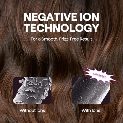 Hair Dryer, Wavytalk Turblow Pro Fast Drying Blow Dryer with Diffuser, High Speed Hair Dryer with 110,000 RPM, Pro Negative Ions for Reduces Damage, Frizz Smoothing, 3 Speeds & 3 Temps, Pink 7