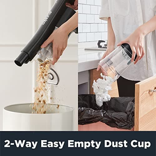 Eureka Cordless Vacuum Cleaner, Vacuum Cleaner for Home Rechargeable, Lightweight Stick Vacuum for Hardwood and Pet Hair,Rose Red, NEC101 5